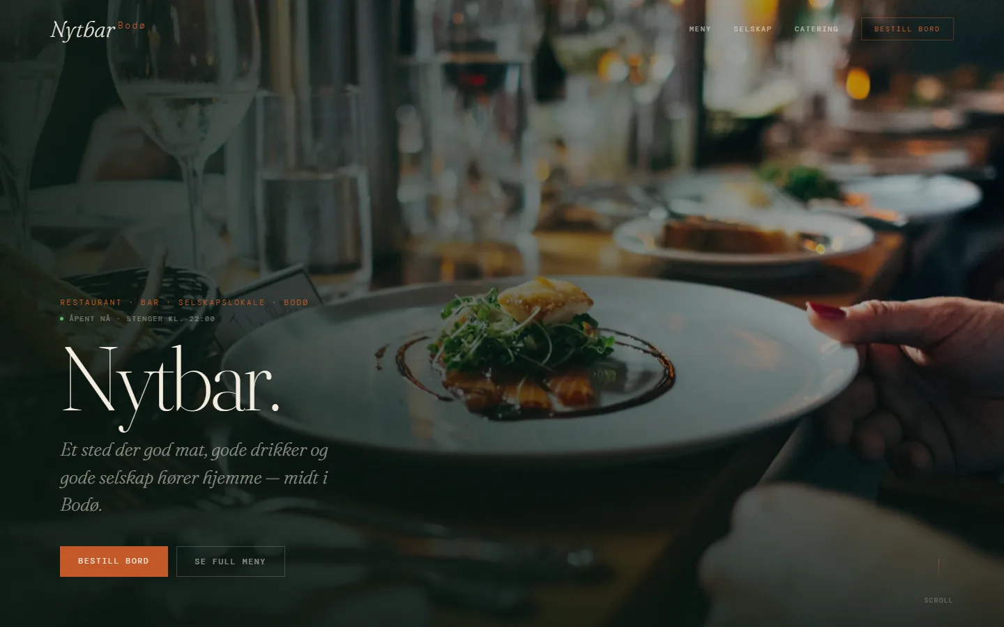 Nytbar Bodø — konseptdesign for bar og spisested